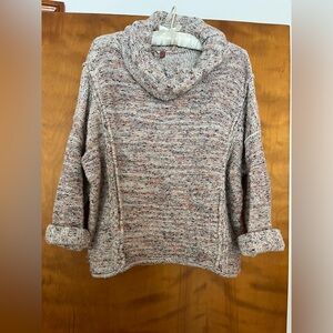 Pilcro Speckled Cowl Neck Sweater